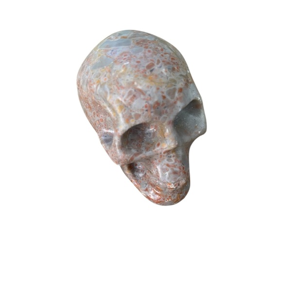 Medium Sunstone Skull All Natural Crystal Carving - Picture 7 of 11